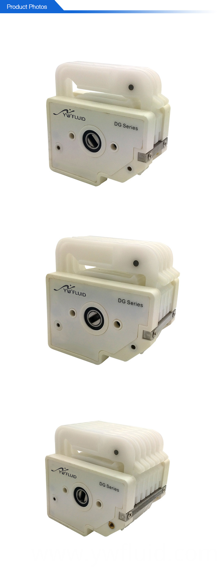 YWfluid Multi channel Peristaltic pump head With Low flow rate 0-48ml/min Used for laboratory equipment